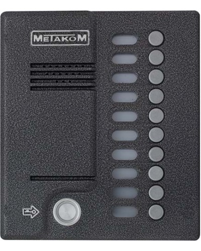Блок вызова домофона Метаком MК10.2-TM4EN в Королеве Вызывные аудиопанели малоабонентные Pintop.ru