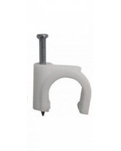 Скоба пластиковая Hyperline (GB-1) в Королеве Держатели, клипсы, скобы Pintop.ru