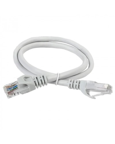 ITK Коммутационный шнур (патч-корд) кат.5Е UTP 1м серый (PC01-C5EU-1M) в Королеве Патчкорды (медные) Pintop.ru