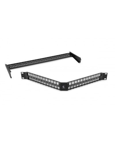 Угловая модульная патч-панель 19, 48 портов, 1U Cabeus (PLBHD-48-CON) в Королеве Патч панель Pintop.ru