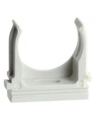 Держатель (клипса) для гофрированной или жесткой гладкой трубы D25 мм (10 шт/уп) Экопласт 41725-10 в Королеве Держатели, клипсы, скобы Pintop.ru