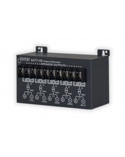 Блок аттенюаторов для настольныx усилителей Sonar SATT-100 в Королеве Система оповещения и трансляции Sonar Pintop.ru