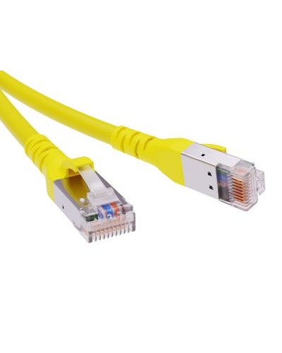 Патч-корд экранированный CAT6A SF/UTP 4х2, LSZH, желтый, 1м DKC RN6ASF4510YL в Королеве Патчкорды (медные) Pintop.ru
