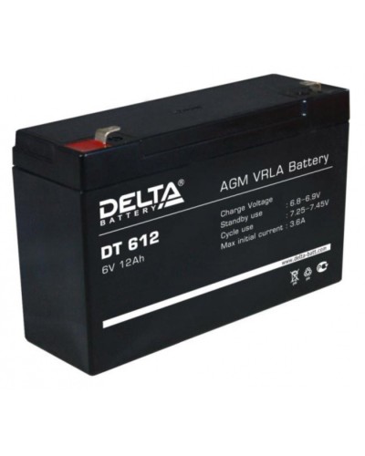 Аккумулятор свинцово-кислотный Delta DT 612 в Королеве Электротехническое оборудование Pintop.ru