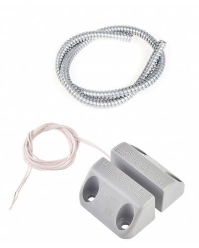 Извещатель охранный точечный магнитоконтактный накладной Комплектстройсервис ИО 102-20 Б2П (3) (металлический рукав) в Королеве Извещатели охранные Pintop.ru