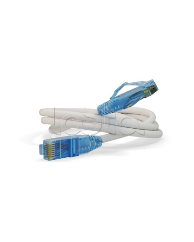 Патч-корд Hyperline PC-LPM-UTP-RJ45-RJ45-C6-3M-LSZH-WH в Королеве Патчкорды (медные) Pintop.ru