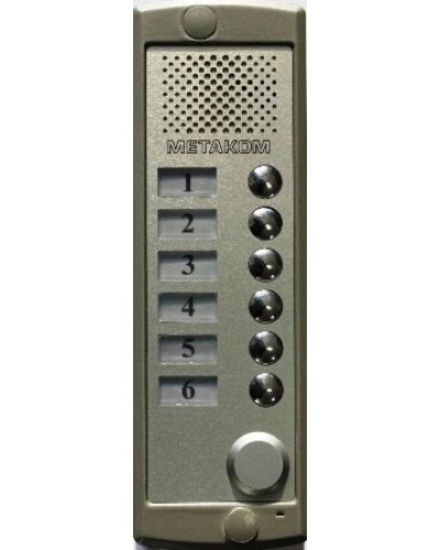 Блок вызова домофона Метаком MK6-K-RF в Королеве Блоки вызова многоабонентные Pintop.ru