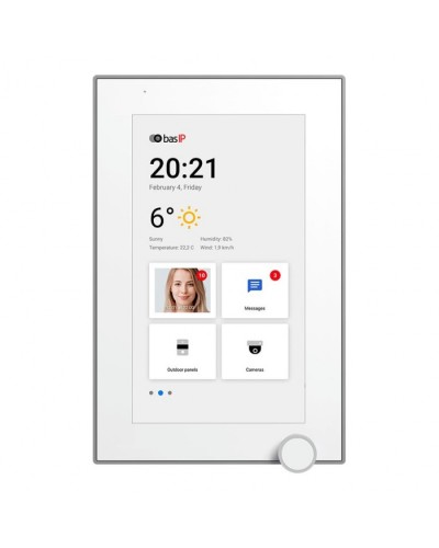 IP-видеодомофон BAS-IP AZ-07L WHITE в Королеве Абонентские IP устройства Pintop.ru