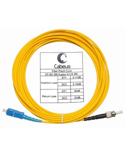 Шнур оптический simplex LC/APC-FC/UPC 9/125 sm 10м LSZH Cabeus FOP(s)-9-LC/APC-FC/UPC-10m в Королеве Патч-корды оптические Pintop.ru