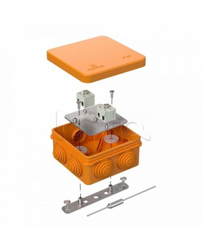 Коробка огнестойкая для о/п 40-0210-FR1.5-4-П Е15-Е120 с термопредохранителем 80х80х40 Промрукав в Королеве Огнестойкие кабельные линии Pintop.ru