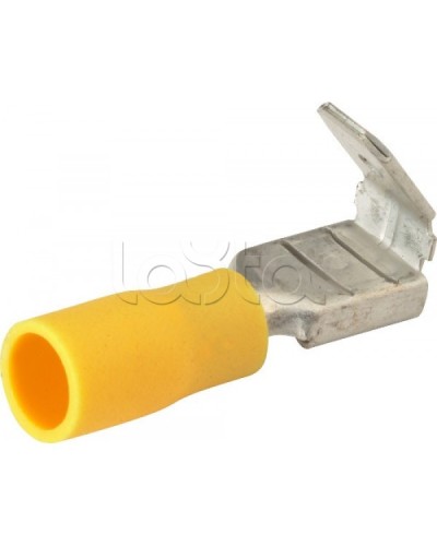 Клемма плоская изолированная 4-6 мм² (КПИ гнездо+штекер - 7.4мм+6.3мм) (100шт/уп) REXANT 08-0452 в Королеве Клеммные колодки Pintop.ru