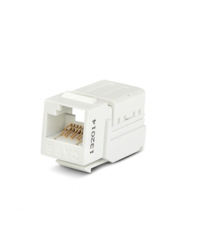 Вставка Keystone Jack RJ-45(8P8C) Hyperline KJNE-8P8C-C6-90-WH в Королеве Модули Keystone Pintop.ru