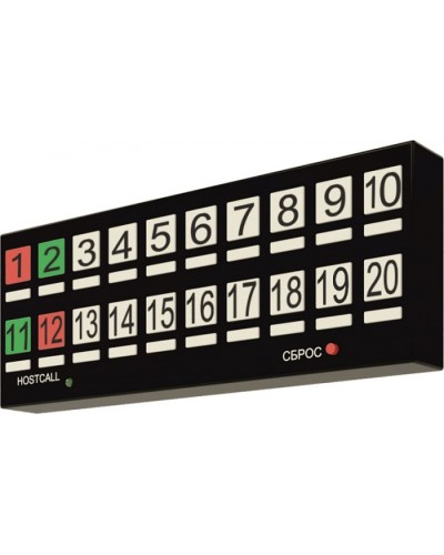 Табло отображения Hostcall MP-730W2 в Королеве Система оповещения и трансляции Hostcall Pintop.ru