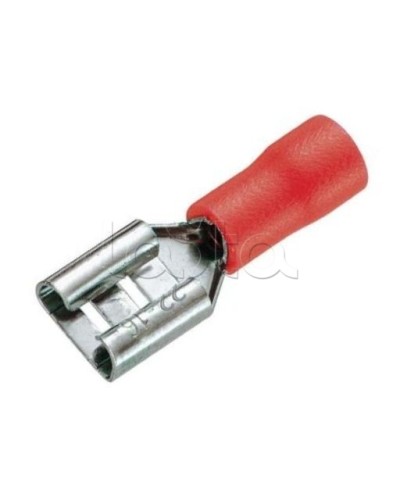 Клемма плоская изолированная 0.5-1.5 мм² (КПИ гнездо - 5.6мм) (100шт/уп) REXANT 08-0412 в Королеве Клеммные колодки Pintop.ru