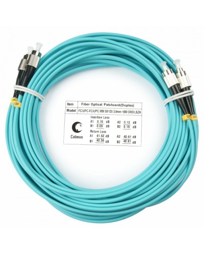 Шнур оптический duplex FC-FC 50/125 mm OM3 20м LSZH Cabeus FOP-50-FC-FC-20m в Королеве Патч-корды и пигтейлы Pintop.ru