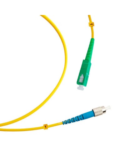 Шнур оптический simplex SC/APC-FC/UPC 9/125 sm 1м LSZH Cabeus FOP(s)-9-SC/APC-FC/UPC-1m в Королеве Патч-корды оптические Pintop.ru