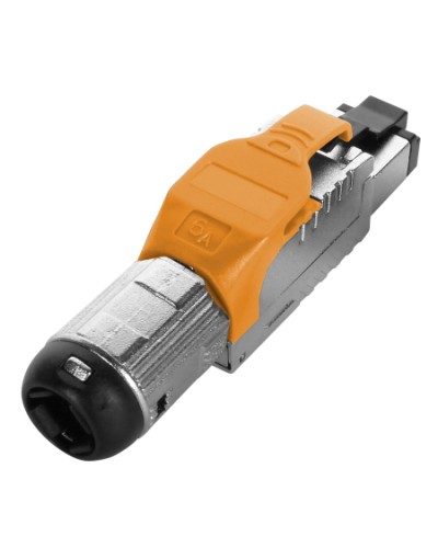 Разъем полевой оконцовки RJ-45 Hyperline (PLUE-8P8C-S-C6A-SH-OR) в Королеве Коннекторы Pintop.ru