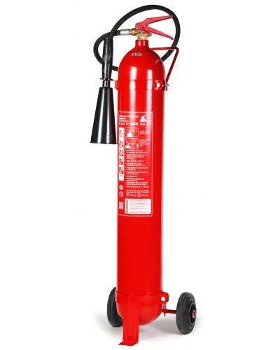 Огнетушитель углекислотный ПОЖТЕХНИКА ОУ-7 ИНЕЙ РФ на шасси (70В, С, Е, до 10 000V) баллон по ГОСТ 949 в Королеве Огнетушители Pintop.ru