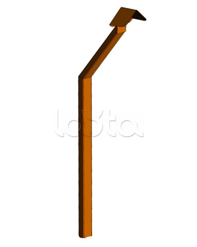 Стойка кнопки выхода Аякс наклонная исп.02 (в землю), оранжевая Магнито-контакт в Королеве Дополнительное оборудование для ОПС Pintop.ru