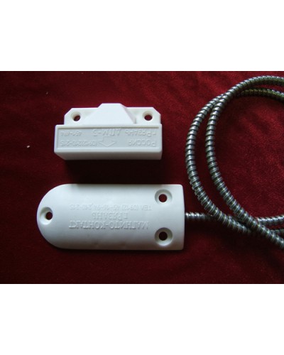 Датчик положения магнитогерконовый Магнито-Контакт ДПМ-3 исп. 07 (металлорукав из оцинкованной стали) в Королеве Извещатели охранные Pintop.ru