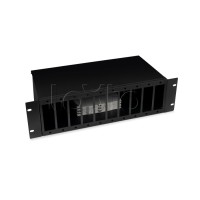 Кросс бокс оптический 19" 3U на 10 адаптерных панелей Cabeus (FO-19-10FP-BK)