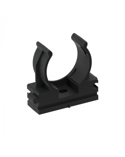 CFQ25 Держатель (клипса) для труб, для монтажного пистолета D25мм, цвет чёрный (50шт) Экопласт (41525BL) в Королеве Держатели, клипсы, скобы Pintop.ru